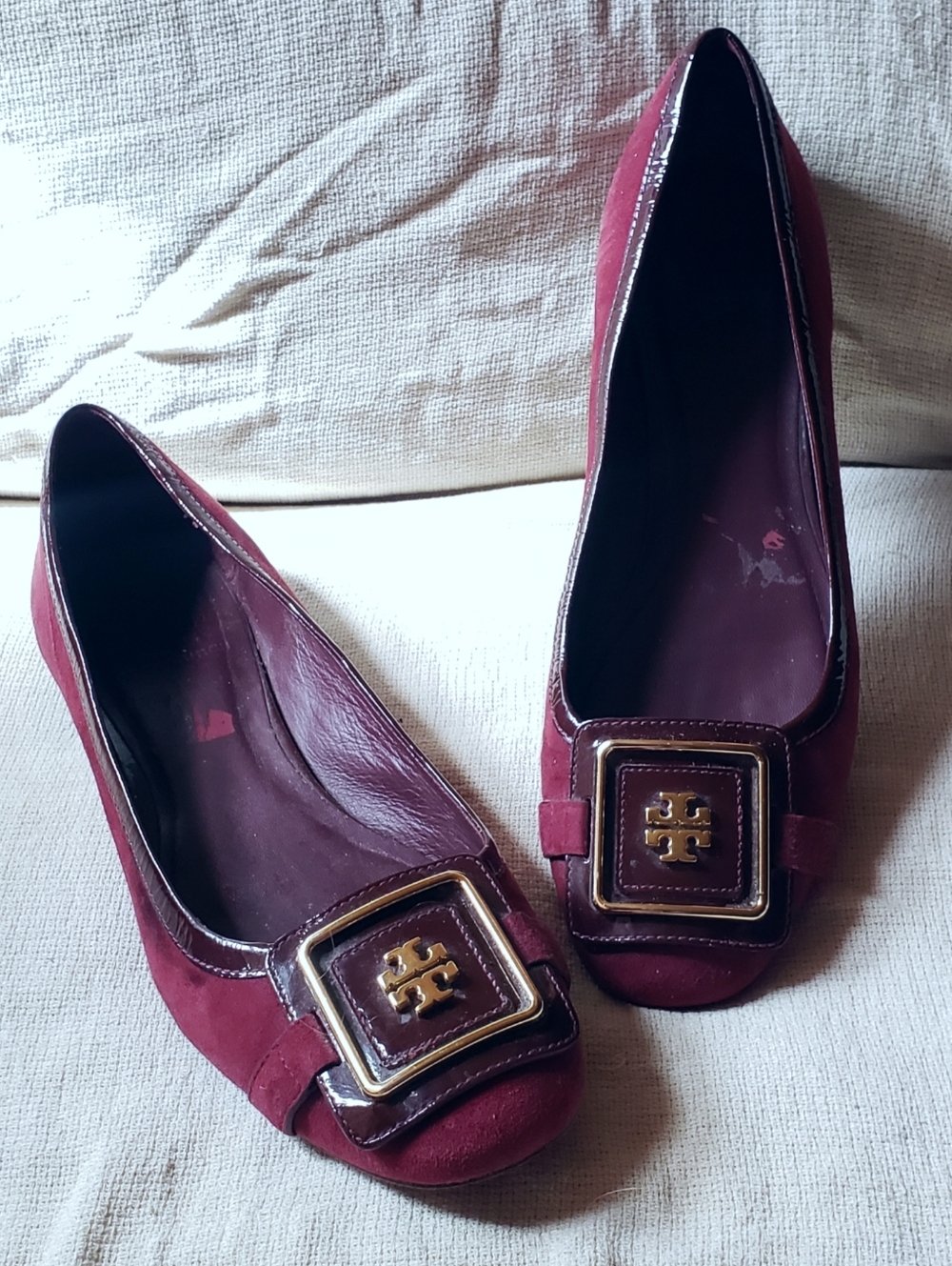 Tory Burch Julian Flats Bordeaux 10